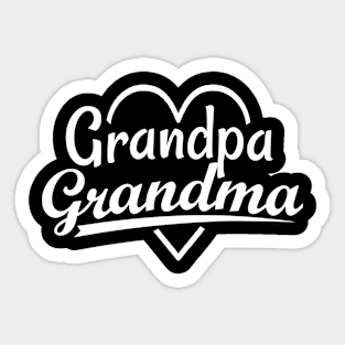 Grandfather Grandmother Sticker